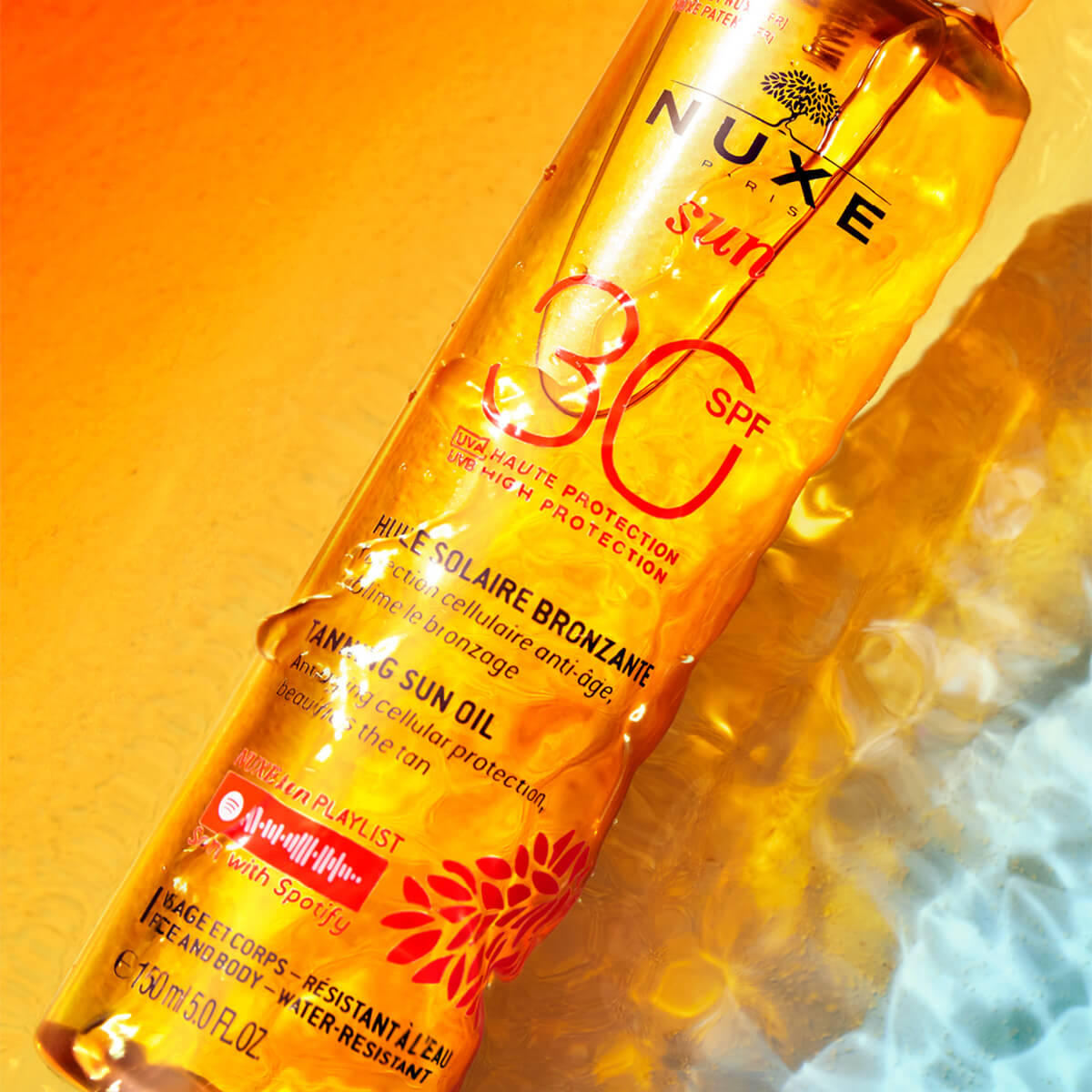 ACEITE BRONCEADOR NUXE SUN CON (SPF30 PARA ROSTRO Y CUERPO)